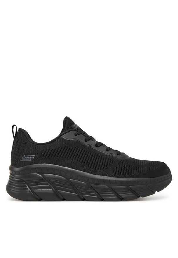 skechers - Skechers Sneakersy Bobs B Flex Hi-Flying Hi 117385/BBK Czarny. Kolor: czarny. Materiał: materiał