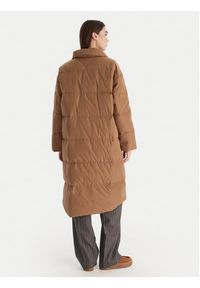 TOMMY HILFIGER - Tommy Hilfiger Płaszcz zimowy WW0WW47279 Beżowy Relaxed Fit. Kolor: beżowy. Materiał: syntetyk. Sezon: zima