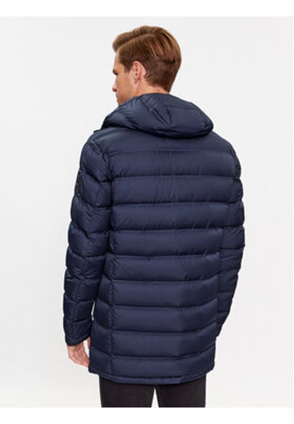 Karl Lagerfeld - KARL LAGERFELD Kurtka puchowa 505028 534593 Granatowy Regular Fit. Typ kołnierza: dekolt w karo. Kolor: niebieski. Materiał: syntetyk