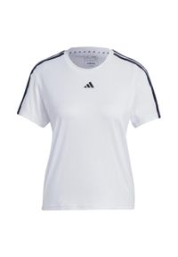 Adidas - AEROREADY Train Essentials 3-Stripes Tee. Kolor: biały, czarny, wielokolorowy. Materiał: materiał. Sport: fitness