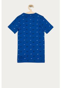 Nike Kids - T-shirt dziecięcy 128-170 cm. Okazja: na co dzień. Kolor: niebieski. Materiał: bawełna, dzianina. Styl: casual #3