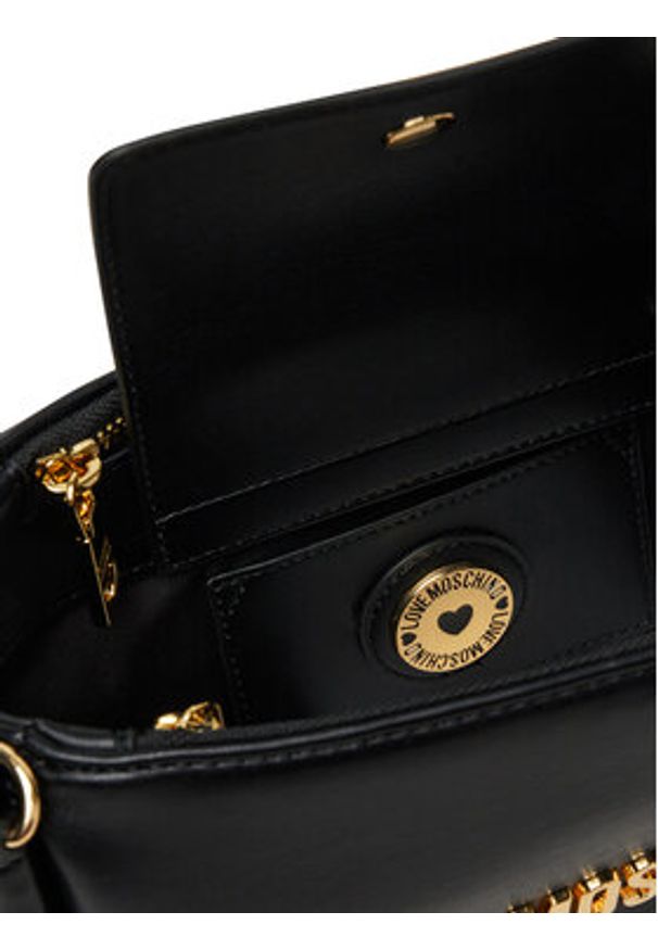 Love Moschino - LOVE MOSCHINO Torebka JC4235PP0MKL0000 Czarny. Kolor: czarny. Materiał: skórzane