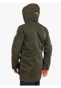 Fjällräven - Kurtka ocieplana męska Fjallraven Singi Wool Padded Parka. Kolor: zielony