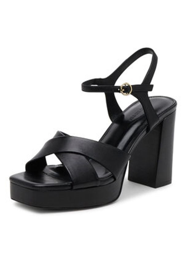 Gino Rossi Sandały ALIA-118081 Czarny. Kolor: czarny. Materiał: skóra