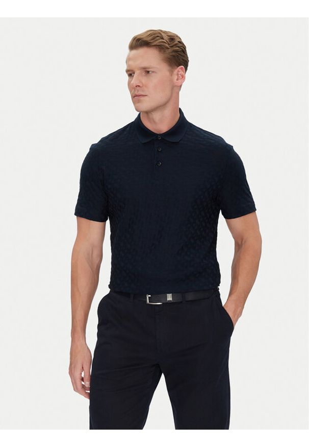 BOSS Polo H-Pack 80 50537132 Granatowy Regular Fit. Typ kołnierza: polo. Kolor: niebieski. Materiał: bawełna