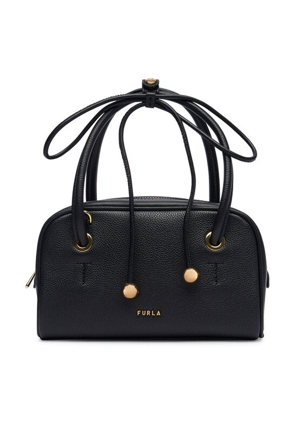 Furla Torebka Poppy Mini WE00915 BX4573 CN O6000 Czarny. Kolor: czarny. Materiał: skórzane
