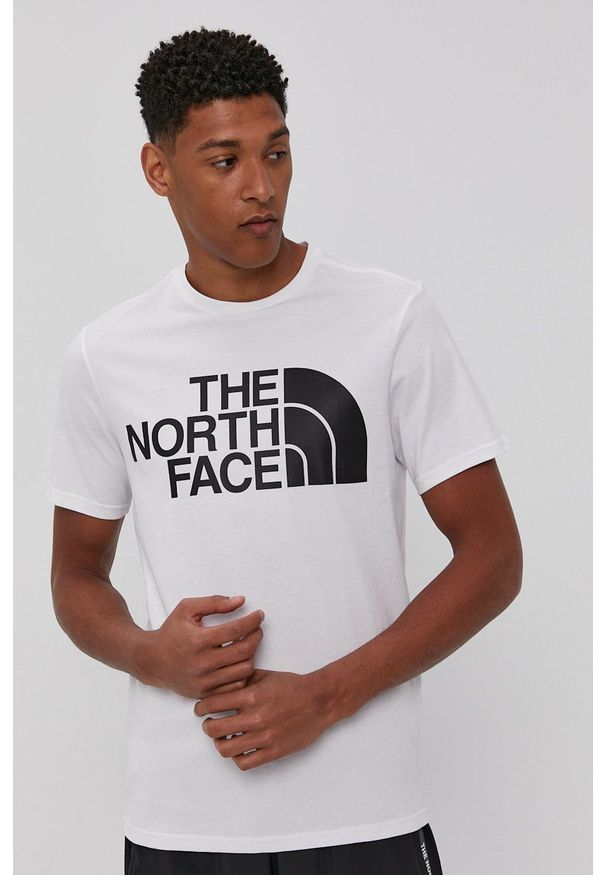 The North Face - T-shirt. Okazja: na co dzień. Kolor: biały. Wzór: nadruk. Styl: casual
