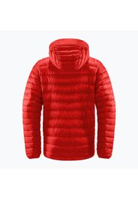 Kurtka puchowa męska Haglöfs Roc Down Hood. Kolor: czerwony. Materiał: puch