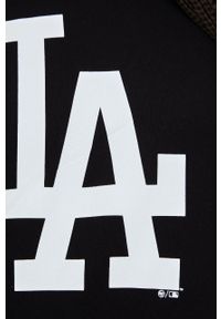 47 Brand - 47brand bluza MLB Los Angeles Dodgers kolor czarny z kapturem z nadrukiem. Typ kołnierza: kaptur. Kolor: czarny. Wzór: nadruk #6