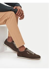 Gino Rossi - GINO ROSSI Sneakersy EO-ALFREDO-01 126AM Brązowy. Kolor: brązowy. Materiał: skóra, zamsz #5