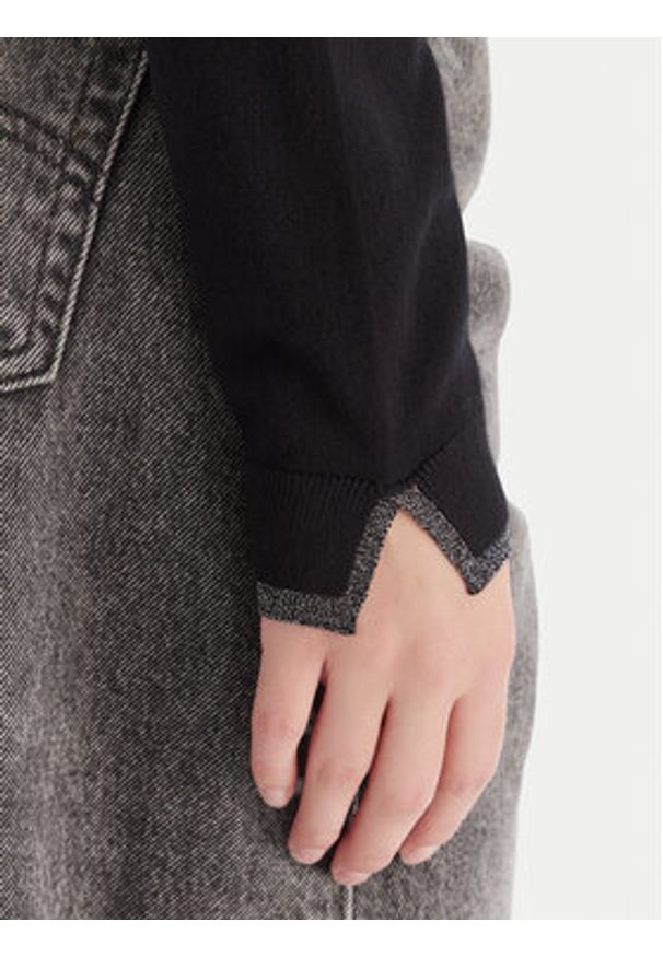 Liu Jo Kardigan MF5225 MS49I Czarny Regular Fit. Kolor: czarny. Materiał: syntetyk