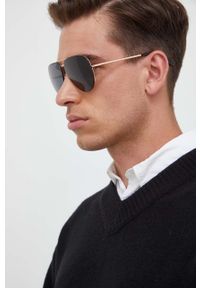 Daniel Wellington okulary przeciwsłoneczne kolor czarny. Kolor: czarny #4