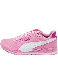 Buty do chodzenia dla dzieci Puma ST Runner v3 NL. Kolor: różowy. Materiał: materiał, syntetyk, tkanina. Sport: turystyka piesza