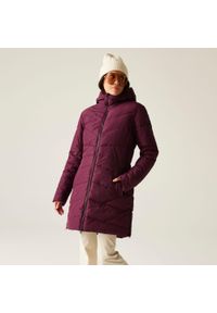 DARE 2B - Płaszcz damski zimowy ocieplany Striking V Dare 2b. Kolor: fioletowy. Materiał: tkanina, puch. Sezon: zima. Sport: turystyka piesza #1