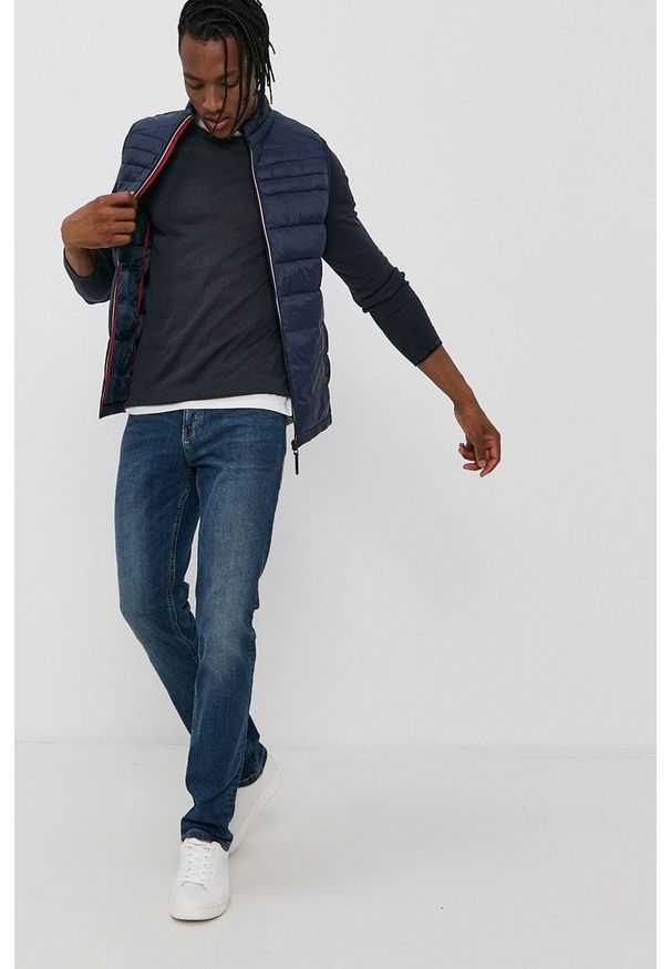 PRODUKT by Jack & Jones - Produkt by Jack & Jones - Bezrękawnik. Okazja: na co dzień. Kolor: niebieski. Materiał: tkanina. Długość rękawa: bez rękawów. Wzór: gładki. Styl: casual