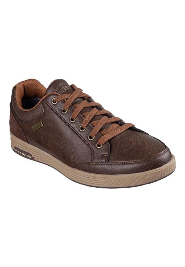 skechers - Buty do chodzenia męskie Skechers Cavell Sparkman. Kolor: brązowy. Materiał: syntetyk, materiał. Szerokość cholewki: normalna. Sport: turystyka piesza