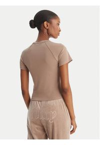 Juicy Couture T-Shirt Baby JCWCT126317 Beżowy Slim Fit. Kolor: beżowy #4