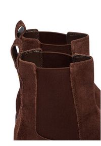 Lauren Ralph Lauren - LAUREN RALPH LAUREN Sztyblety Allyson Suede Bootie 802974477004 Brązowy. Kolor: brązowy. Materiał: skóra, zamsz #5