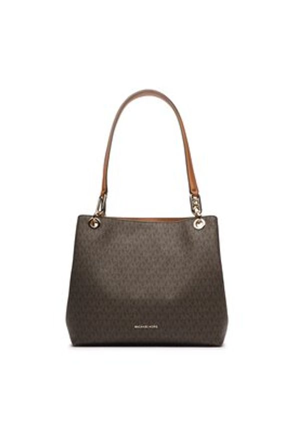 MICHAEL Michael Kors Torebka Kensington 30F3G8KT7B Brązowy. Kolor: brązowy. Materiał: skórzane