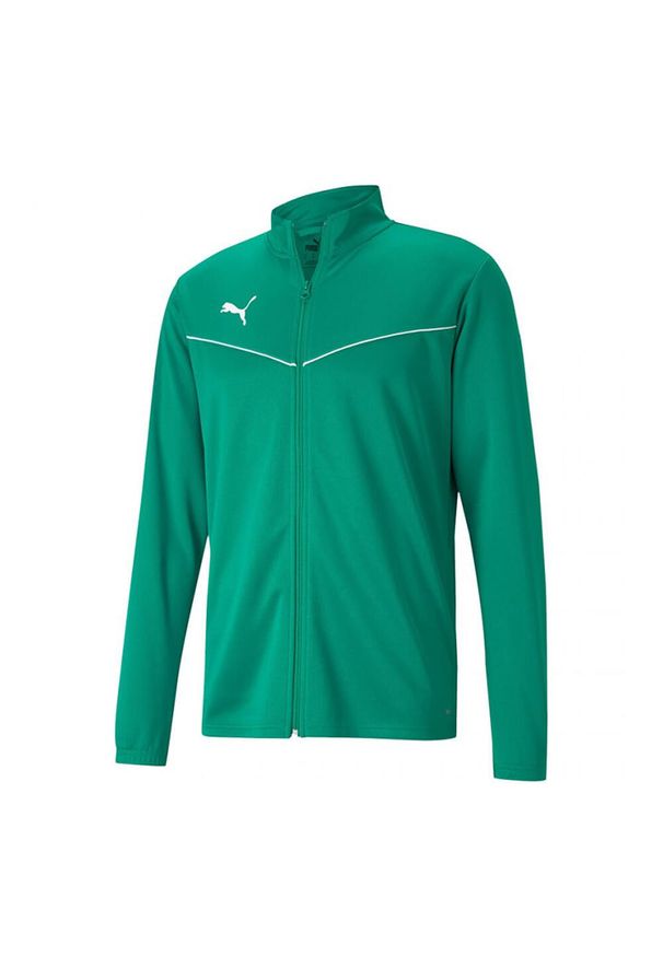 Puma - Męska Kurtka Treningowa TeamRISE. Kolor: zielony