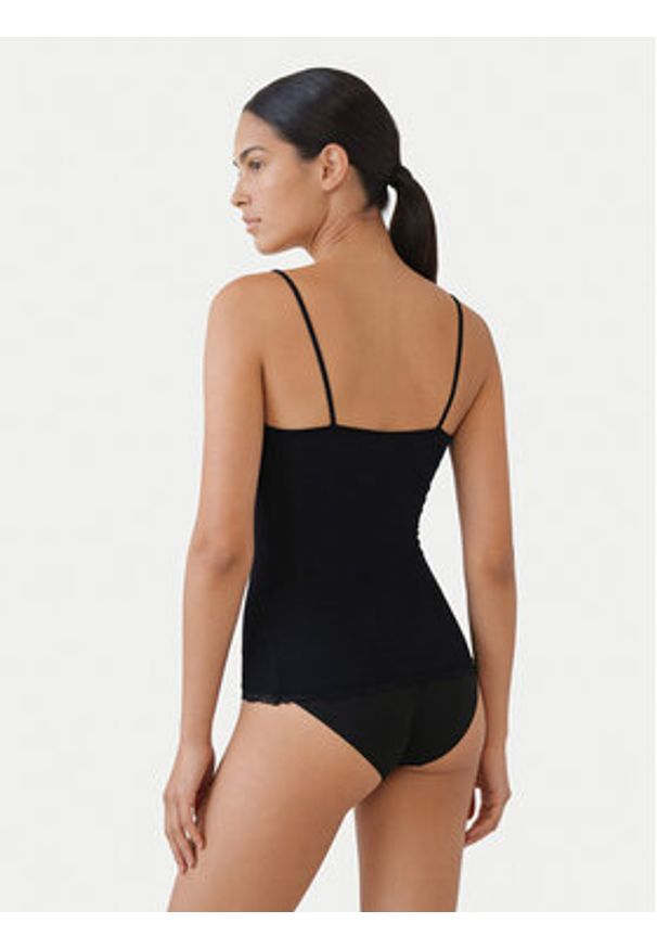 YSABEL MORA - Ysabel Mora Podkoszulek 19459 Czarny Slim Fit. Kolor: czarny. Materiał: wiskoza
