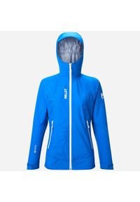 Kurtka trekkingowa damska Millet Seneca GoreTex 3L Jkt active fit wodoodporna. Kolor: niebieski. Materiał: gore-tex. Technologia: Gore-Tex. Sport: wspinaczka, turystyka piesza