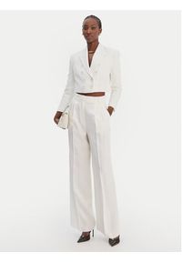 Elisabetta Franchi Marynarka G-I223-61E2-V690 Écru Regular Fit. Materiał: wiskoza #3