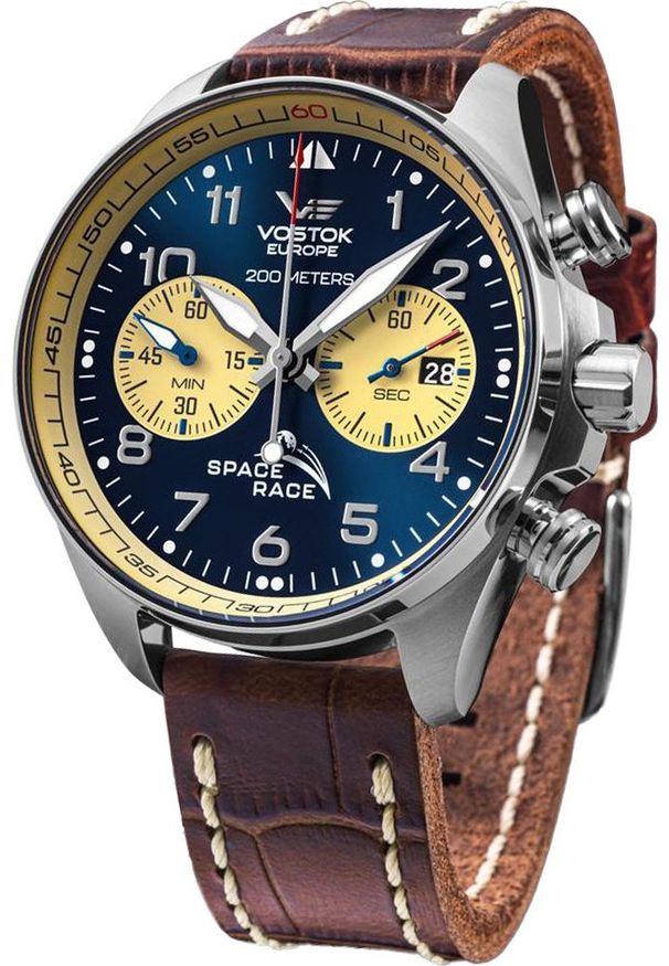 Zegarek Vostok Europe Zegarek męski Vostok Europe 6S21-325A667 brązowy. Kolor: brązowy