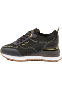 Buty Pepe Jeans Conker 888, Kobiety. Kolor: czarny. Materiał: materiał. Sport: turystyka piesza