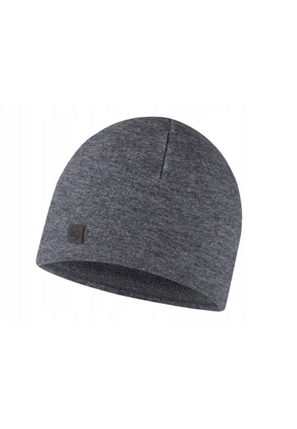 Buff - Czapka z wełny merino o strukturze polaru. Kolor: szary. Materiał: wełna, polar. Styl: sportowy