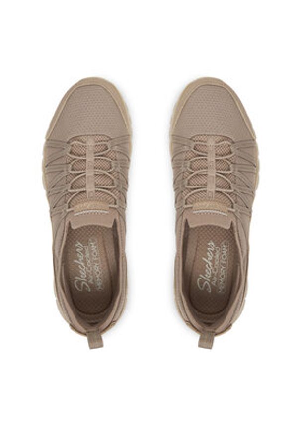 skechers - Skechers Sneakersy Graceful 100888/TPGD Beżowy. Kolor: beżowy. Materiał: materiał