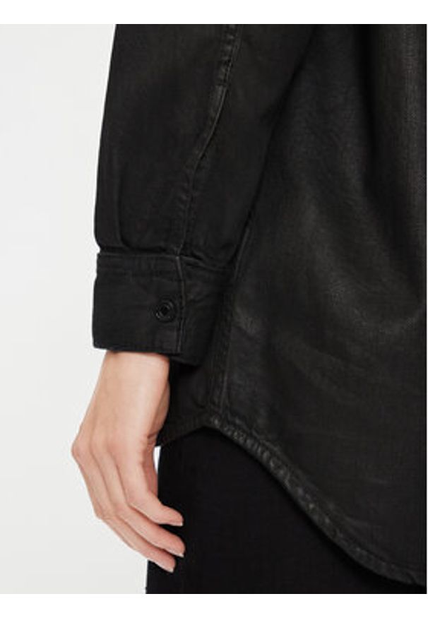 Pepe Jeans Koszula jeansowa Alix PL304729 Czarny Oversize. Kolor: czarny. Materiał: bawełna
