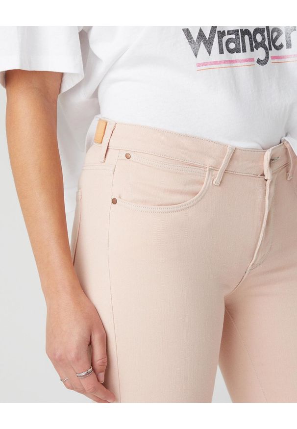 Wrangler - DAMSKIE SPODNIE JEANSOWE WRANGLER SKINNY CROP NATURAL PINK W28M-JT-30L 112128465