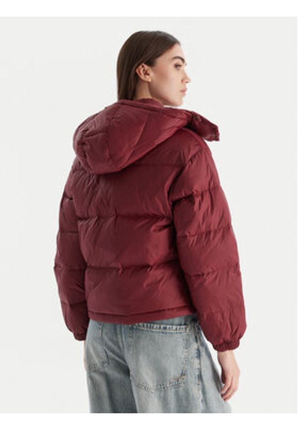 Calvin Klein Jeans Kurtka puchowa Essential LV047D501G Bordowy Relaxed Fit. Kolor: czerwony. Materiał: syntetyk