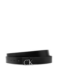 Calvin Klein Pasek Damski Ck Reversible Belt 3.0_Mono K60K612934 Czarny. Kolor: czarny. Materiał: skóra