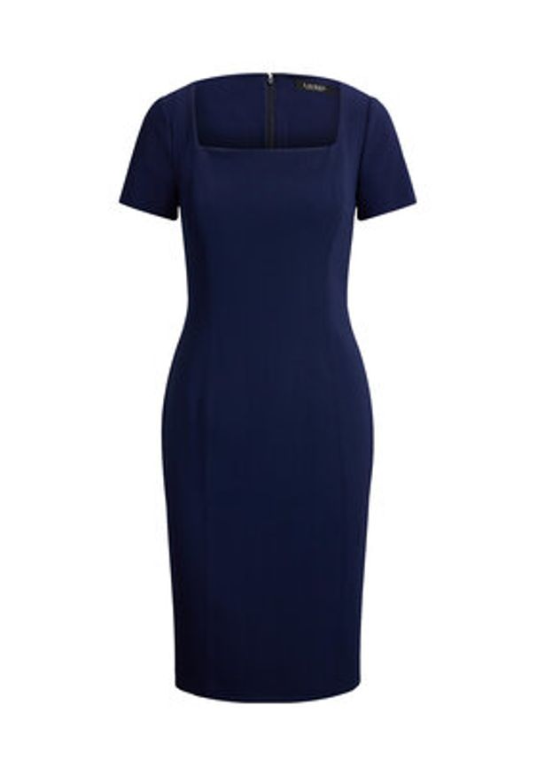 Lauren Ralph Lauren - LAUREN RALPH LAUREN Sukienka koktajlowa 253P08759001 Granatowy Slim Fit. Kolor: niebieski. Materiał: syntetyk. Styl: wizytowy