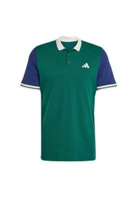 Adidas - Koszulka adidas Heritage Tennis Polo. Typ kołnierza: polo. Kolor: zielony. Sport: tenis