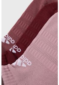 adidas Performance skarpetki (3-pack) damskie kolor różowy. Kolor: różowy