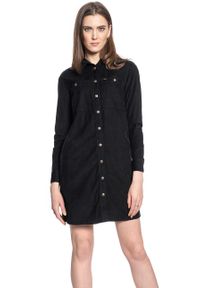 Lee - LEE WORKSHIRT DRESS DAMSKA SUKIENKA BLACK L50SMR01 112111405