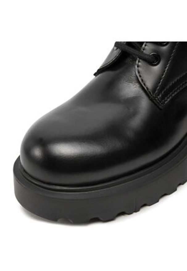 Love Moschino - LOVE MOSCHINO Trzewiki JA24094G1LIA700A Czarny. Kolor: czarny. Materiał: skóra