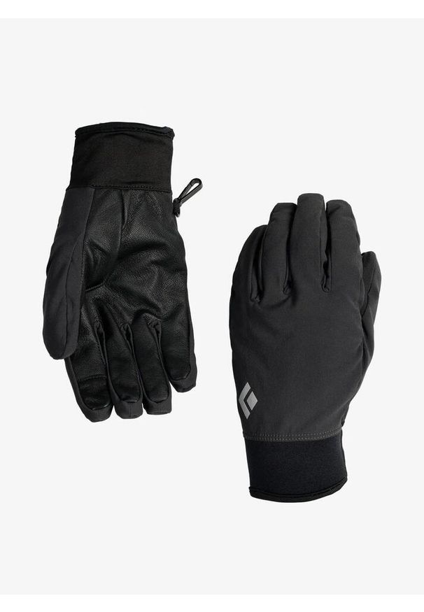 Rękawiczki Black Diamond Midweight Softshell Gloves. Kolor: czarny. Materiał: softshell. Sport: turystyka piesza