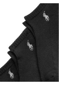 Polo Ralph Lauren Zestaw 3 par niskich skarpet męskich 455972885001 Czarny. Kolor: czarny. Materiał: bawełna, materiał