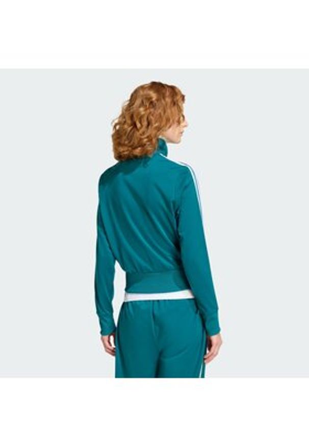 Adidas - adidas Bluza Firebird Classic KQ6530 Zielony Regular Fit. Kolor: zielony. Materiał: syntetyk