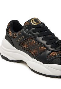 Guess Sneakersy Samnie FLFSAM FAL12 Czarny. Kolor: czarny. Materiał: skóra #5