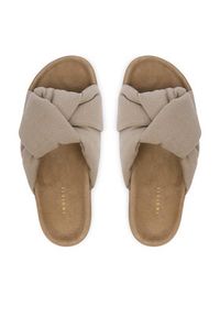 Inuikii Klapki Oversized Linen Knot 1004.003.0171.250 Beżowy. Kolor: beżowy. Materiał: materiał #6