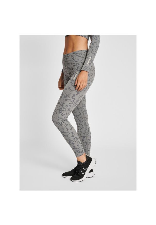 Legging damski bezszwowy midriff Hummel Mt Pi Mid. Kolor: brązowy. Sport: joga i pilates