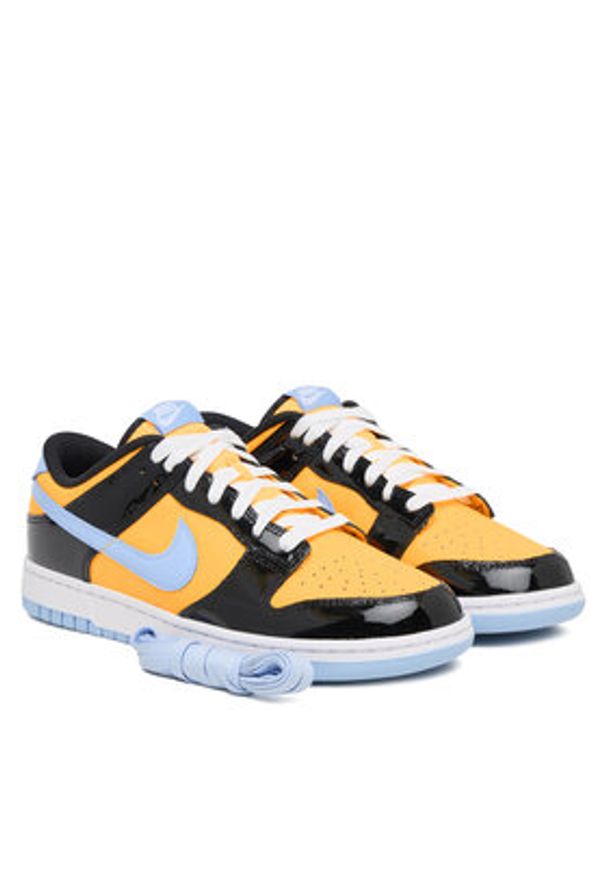 Nike Sneakersy Dunk Low Retro SE IB6400 001 Żółty. Kolor: żółty. Materiał: skóra