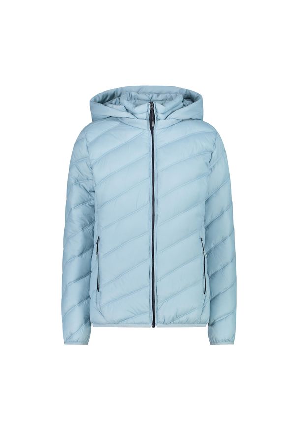 Kurtka puchowa z kapturem 3M™ Thinsulate™ damska CMP. Typ kołnierza: kaptur. Kolor: niebieski. Materiał: puch. Technologia: Thinsulate