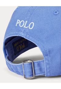 Ralph Lauren - RALPH LAUREN - Niebieska czapka z daszkiem i logo. Kolor: niebieski. Materiał: bawełna. Wzór: napisy, haft #2