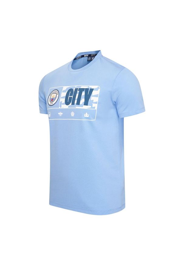 MANCHESTER CITY - Koszulka męska Man City jasnoniebieska dla dorosłych - 2XL. Kolor: niebieski. Sport: piłka nożna